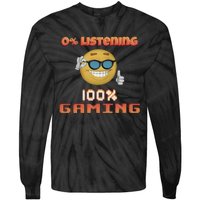 Snazzy Seagull 0 Listening 100 Gaming Tie-Dye Long Sleeve Shirt