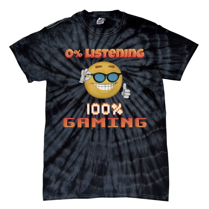 Snazzy Seagull 0 Listening 100 Gaming Tie-Dye T-Shirt