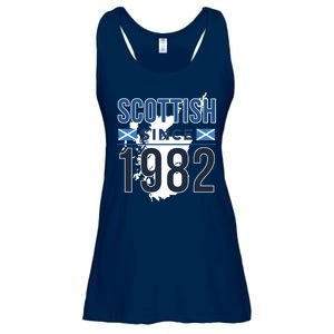 Scottish Since 1982 Scotland Flag Birthday Gift Ladies Essential Flowy Tank