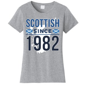 Scottish Since 1982 Scotland Flag Birthday Gift Women's T-Shirt