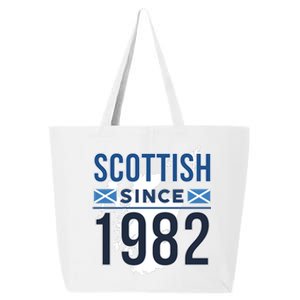 Scottish Since 1982 Scotland Flag Birthday Gift 25L Jumbo Tote