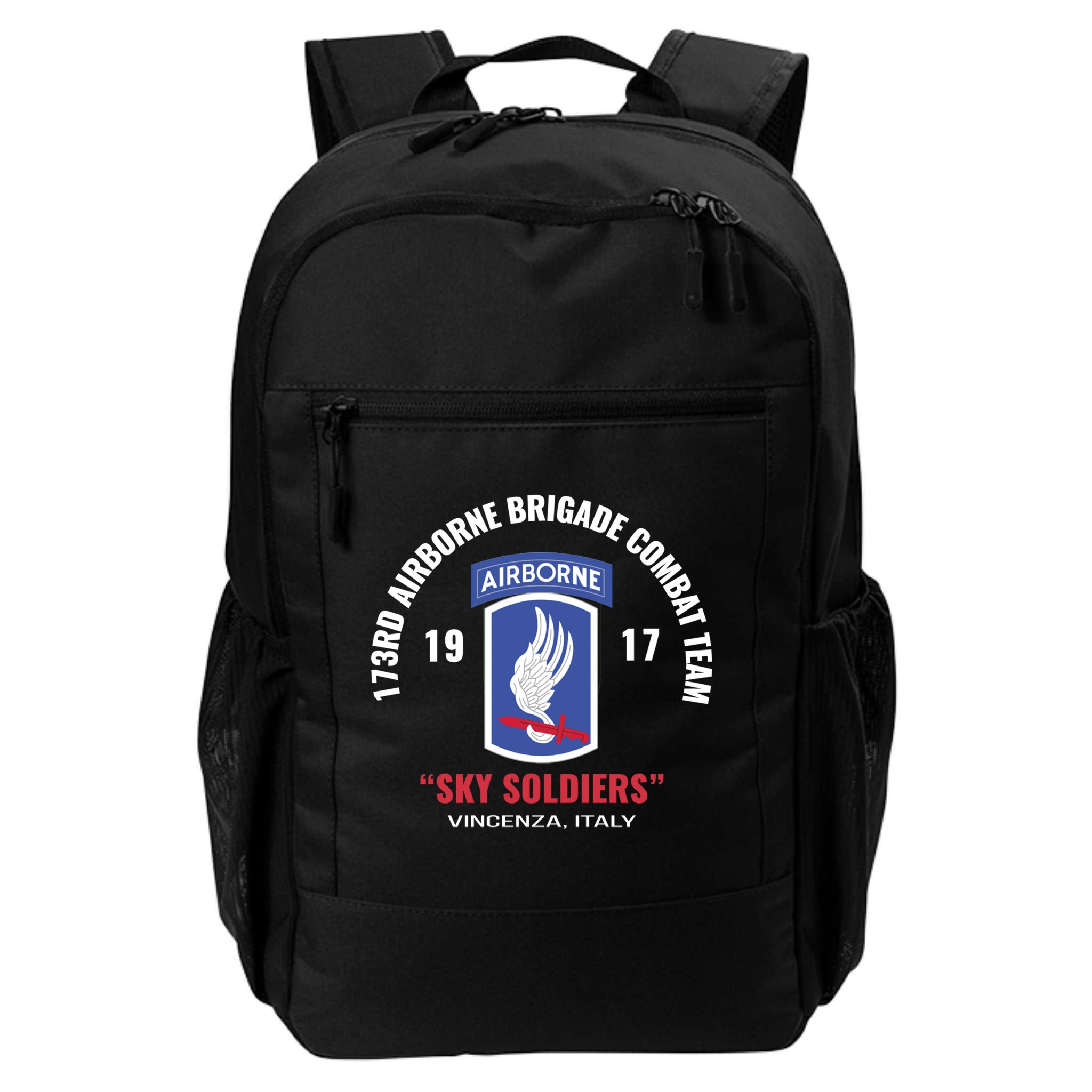 Sky Soldiers 173rd Airborne Combat Team Gift Backpack