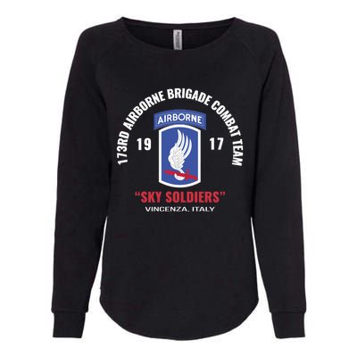 Sky Soldiers 173rd Airborne Combat Team Gift Womens California Wash Sweatshirt