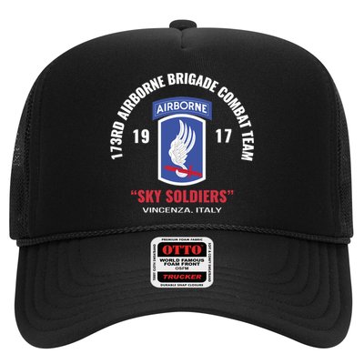 Sky Soldiers 173rd Airborne Combat Team Gift Trucker Hat