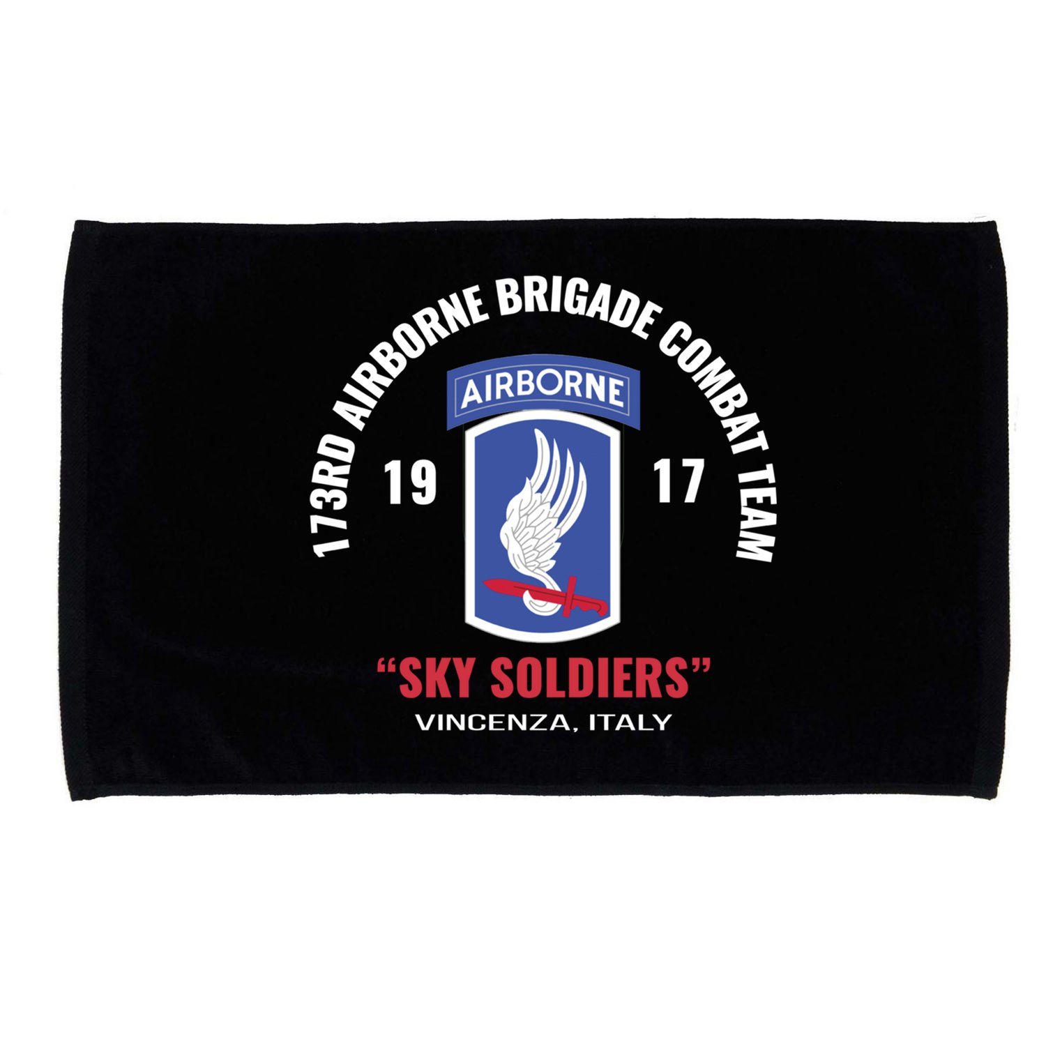 Sky Soldiers 173rd Airborne Combat Team Gift Microfiber Hand Towel