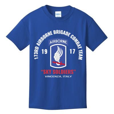 Sky Soldiers 173rd Airborne Combat Team Gift Kids T-Shirt