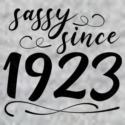 Sassy Since 1923 Birthday 100th Birthday T-Shirt