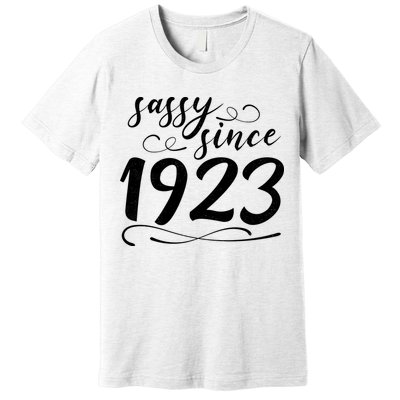 Sassy Since 1923 Birthday 100th Birthday Premium T-Shirt