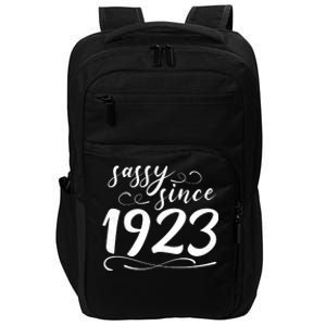 Sassy Since 1923 Birthday 100th Birthday Impact Tech Backpack