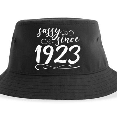 Sassy Since 1923 Birthday 100th Birthday Sustainable Bucket Hat