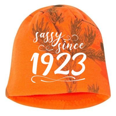 Sassy Since 1923 Birthday 100th Birthday Kati - Camo Knit Beanie