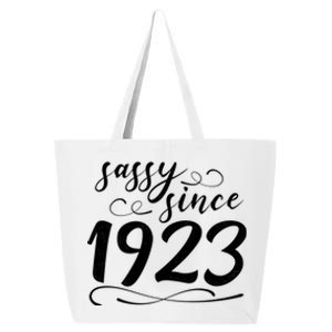 Sassy Since 1923 Birthday 100th Birthday 25L Jumbo Tote