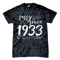 Sassy Since 1933 Birthday 90th Birthday Tie-Dye T-Shirt