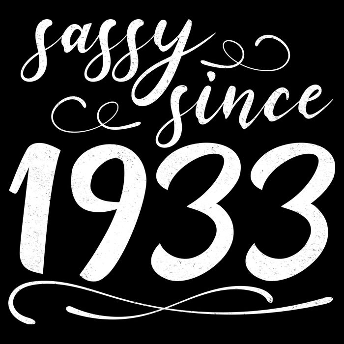 Sassy Since 1933 Birthday 90th Birthday Tie-Dye T-Shirt