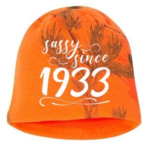 Sassy Since 1933 Birthday 90th Birthday Kati - Camo Knit Beanie