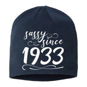 Sassy Since 1933 Birthday 90th Birthday Sustainable Beanie