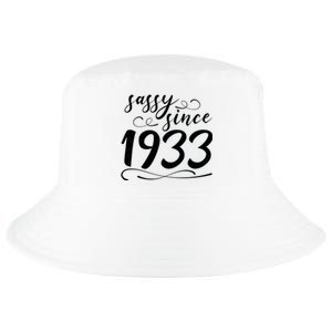 Sassy Since 1933 Birthday 90th Birthday Cool Comfort Performance Bucket Hat