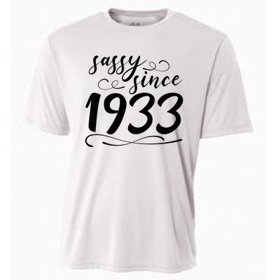 Sassy Since 1933 Birthday 90th Birthday Cooling Performance Crew T-Shirt