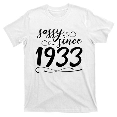 Sassy Since 1933 Birthday 90th Birthday T-Shirt