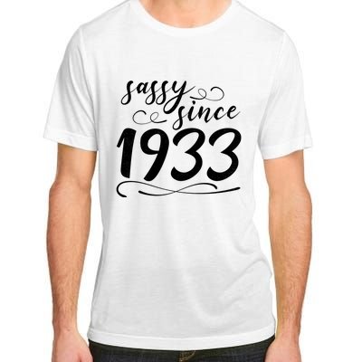 Sassy Since 1933 Birthday 90th Birthday Adult ChromaSoft Performance T-Shirt