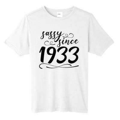 Sassy Since 1933 Birthday 90th Birthday Tall Fusion ChromaSoft Performance T-Shirt