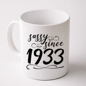 Sassy Since 1933 Birthday 90th Birthday Coffee Mug