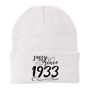 Sassy Since 1933 Birthday 90th Birthday Knit Cap Winter Beanie