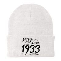 Sassy Since 1933 Birthday 90th Birthday Knit Cap Winter Beanie