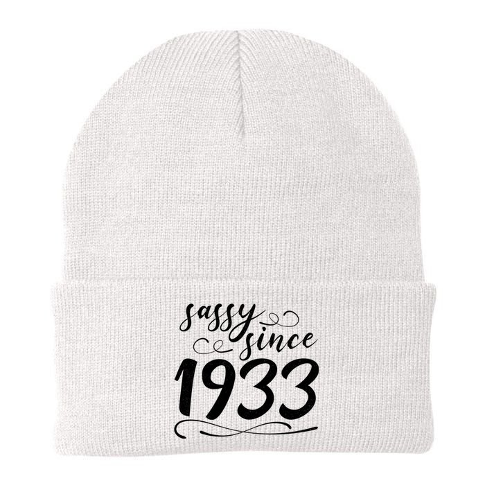 Sassy Since 1933 Birthday 90th Birthday Knit Cap Winter Beanie