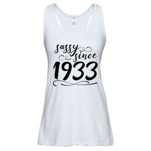 Sassy Since 1933 Birthday 90th Birthday Ladies Essential Flowy Tank