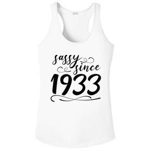 Sassy Since 1933 Birthday 90th Birthday Ladies PosiCharge Competitor Racerback Tank