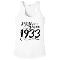 Sassy Since 1933 Birthday 90th Birthday Ladies PosiCharge Competitor Racerback Tank