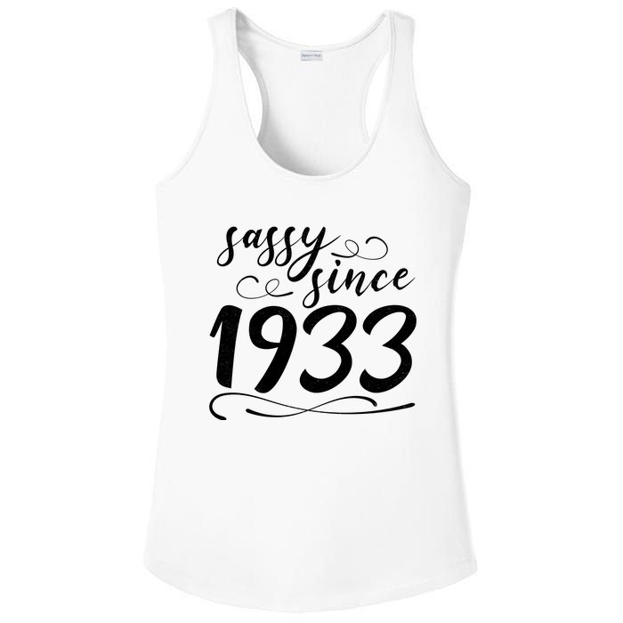 Sassy Since 1933 Birthday 90th Birthday Ladies PosiCharge Competitor Racerback Tank