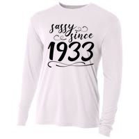 Sassy Since 1933 Birthday 90th Birthday Cooling Performance Long Sleeve Crew