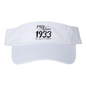 Sassy Since 1933 Birthday 90th Birthday Valucap Bio-Washed Visor