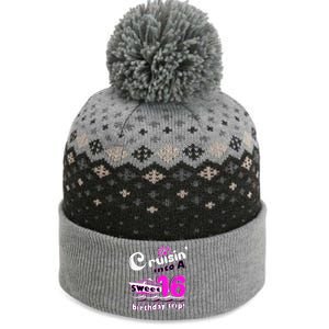 Sweet Sixteen 16th Cruising Into A Birthday Trip Fuchsia The Baniff Cuffed Pom Beanie