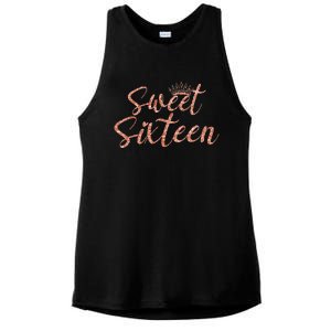 Sweet Sixn 16th Birthday Girl 16 Years Old For Girl Ladies PosiCharge Tri-Blend Wicking Tank