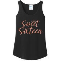 Sweet Sixn 16th Birthday Girl 16 Years Old For Girl Ladies Essential Tank