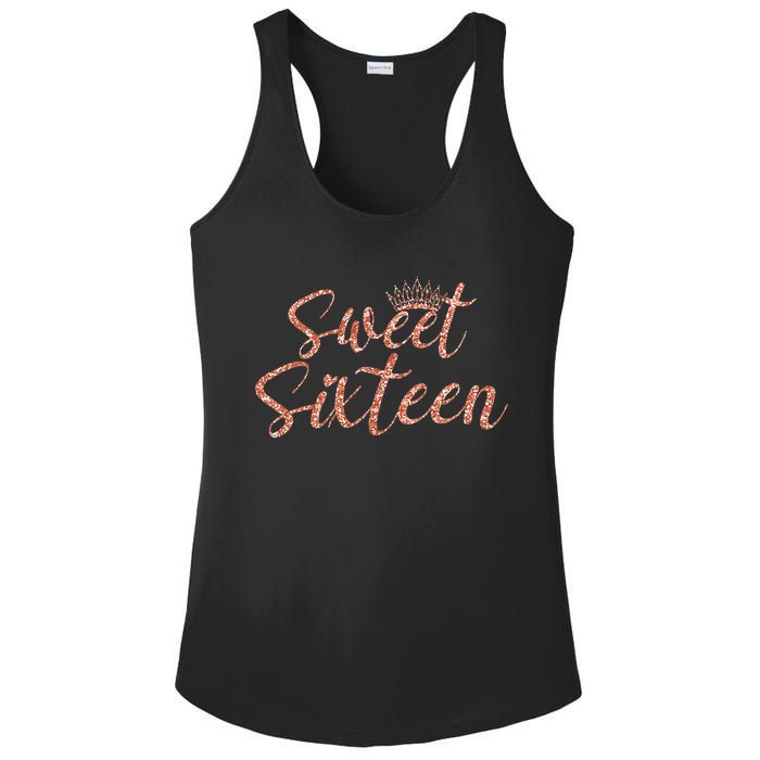 Sweet Sixn 16th Birthday Girl 16 Years Old For Girl Ladies PosiCharge Competitor Racerback Tank