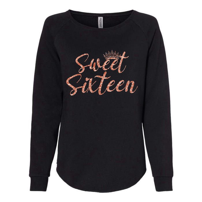 Sweet Sixn 16th Birthday Girl 16 Years Old For Girl Womens California Wash Sweatshirt