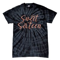 Sweet Sixn 16th Birthday Girl 16 Years Old For Girl Tie-Dye T-Shirt