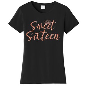 Sweet Sixn 16th Birthday Girl 16 Years Old For Girl Women's T-Shirt