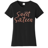 Sweet Sixn 16th Birthday Girl 16 Years Old For Girl Women's T-Shirt