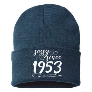 Sassy Since 1953 Birthday 70th Birthday Sustainable Knit Beanie