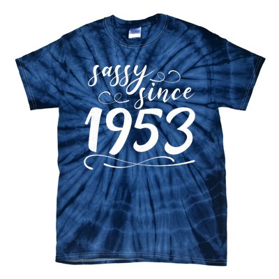 Sassy Since 1953 Birthday 70th Birthday Tie-Dye T-Shirt