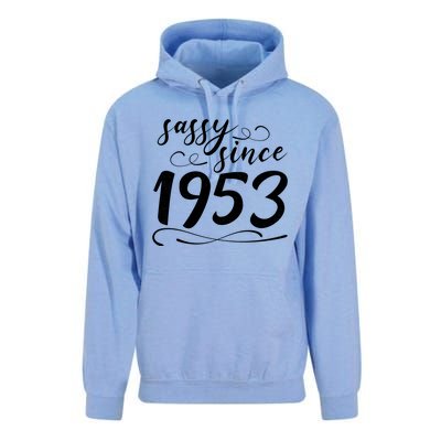 Sassy Since 1953 Birthday 70th Birthday Unisex Surf Hoodie