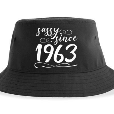 Sassy Since 1963 Birthday 60th Birthday Sustainable Bucket Hat
