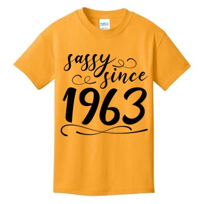Sassy Since 1963 Birthday 60th Birthday Kids T-Shirt