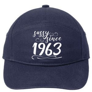 Sassy Since 1963 Birthday 60th Birthday 7-Panel Snapback Hat