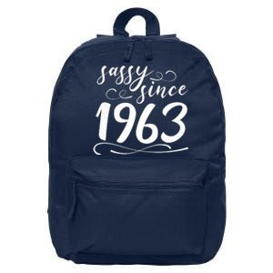 Sassy Since 1963 Birthday 60th Birthday 16 in Basic Backpack